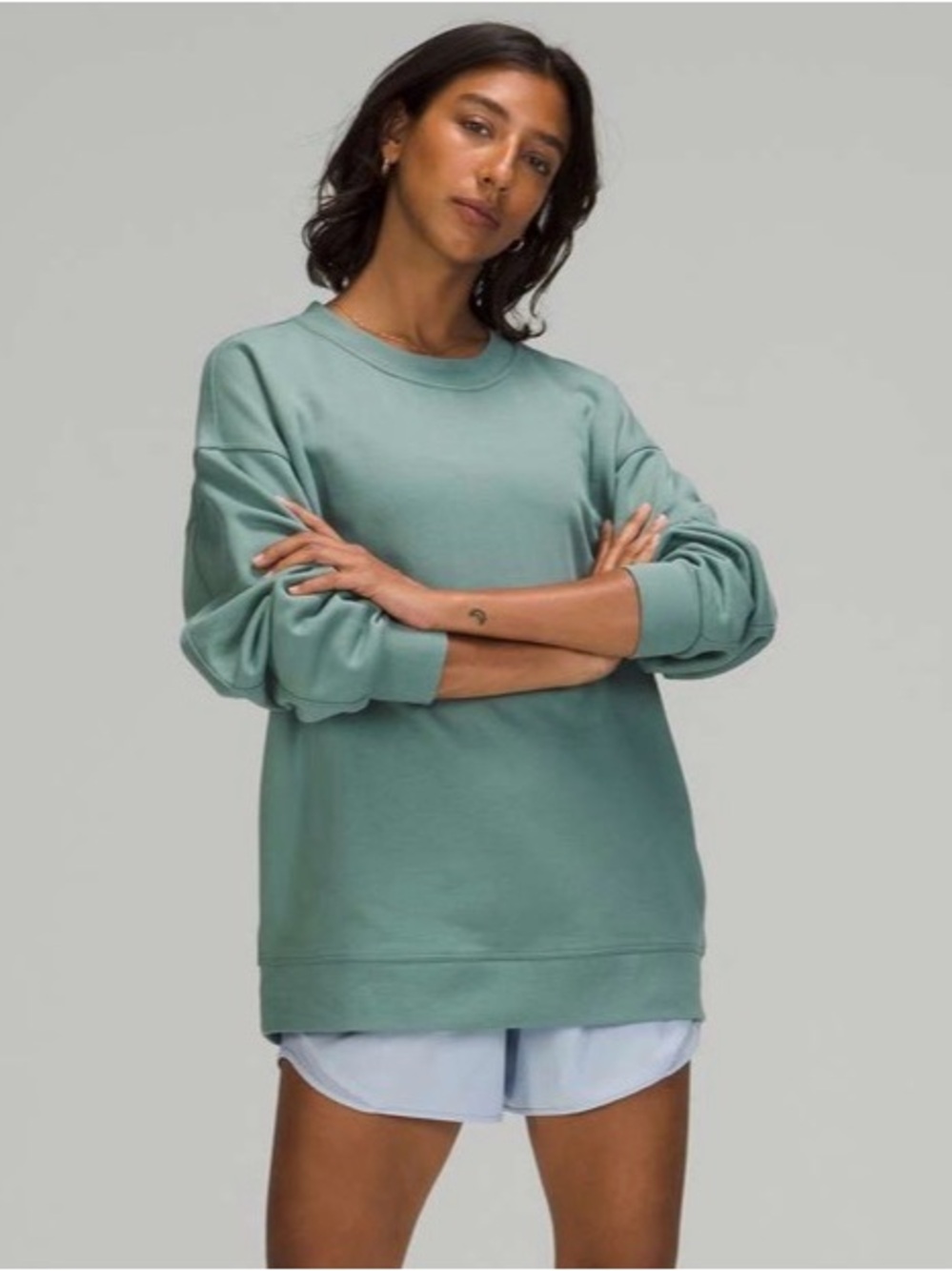 Lululemon Perfectly Oversized Crewneck Tidewater Teal Size: XL/XXL